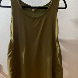 Olive Green Sleeveless Top
